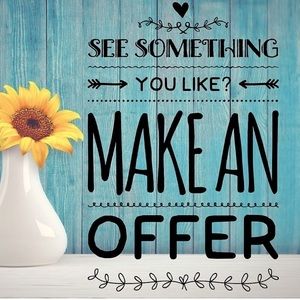 See something you like, make an offer.